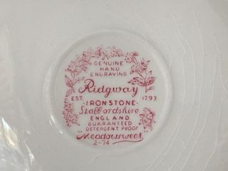 🇬🇧 3 Platitos Ridgway Escena Campestre