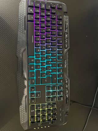 Set Teclado y Ratón Gaming KROM Multicolor