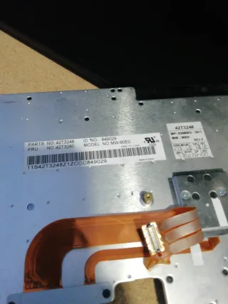 Teclado Lenovo Negro Portátil