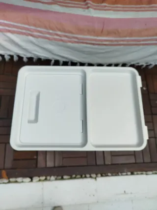 Cubo reciclaje blanco
