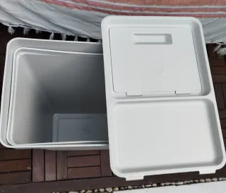 Cubo reciclaje blanco