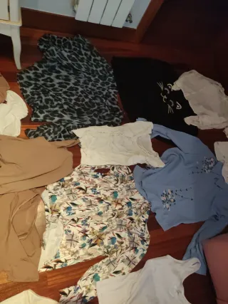 Lote Ropa Mujer: 5 Camicie, 7 Magliette jersey xl