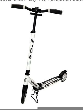 Patinete blanco Des Krf Scooter Urban City 145 Revolution Black/WH