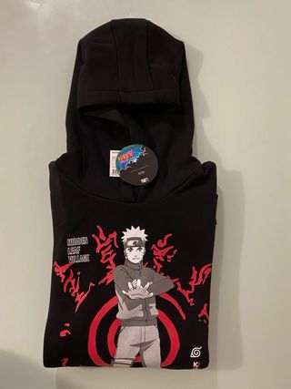 Sudadera Naruto Niño Negra