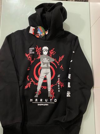 Sudadera Naruto Niño Negra