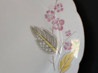 🇩🇪 6 Platos Postre Bavaria Porcelana Dorada