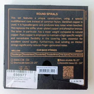 Cordas Aquila Roundwound U Bass Ukulele