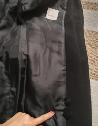 Abrigo negro vintage