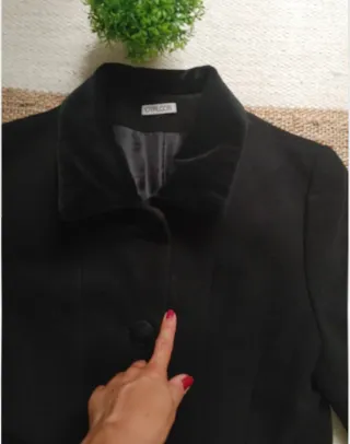 Abrigo negro vintage