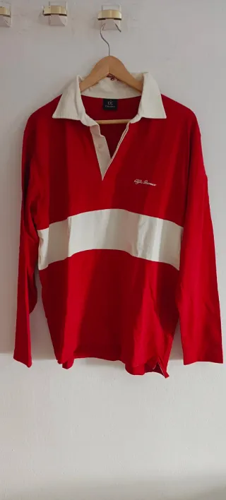 Polo Alfa Romeo Rojo y Blanco Talla L