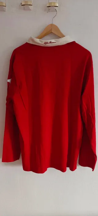 Polo Alfa Romeo Rojo y Blanco Talla L