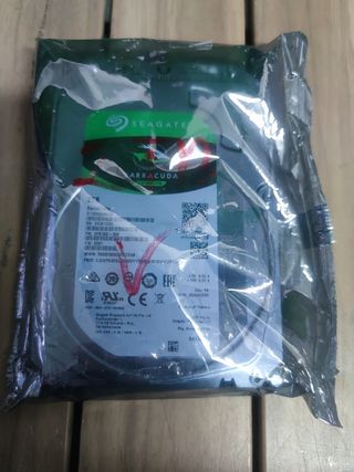 Seagate BarraCuda 2TB, Disco Duro Interno, HDD, 3.5 Pulgadas, SATA 6 GB/s, 7200 RPM, cache de 256 MB para computador de sobremesa y PC, embalagem aberta fácil, Rescue Services (ST2000DMZ08)