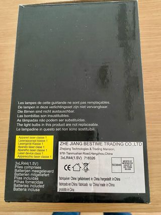 Adorno Navidad Casa con Luz a Pilas