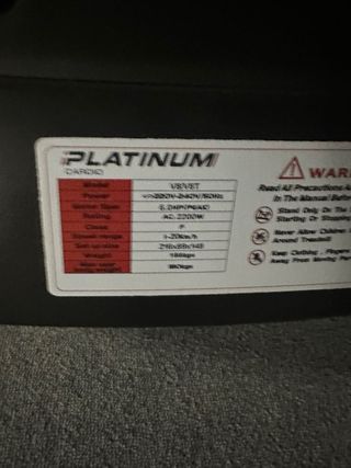 Cinta de correr Platinum Profesional V8