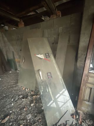 Puerta blindada cristal