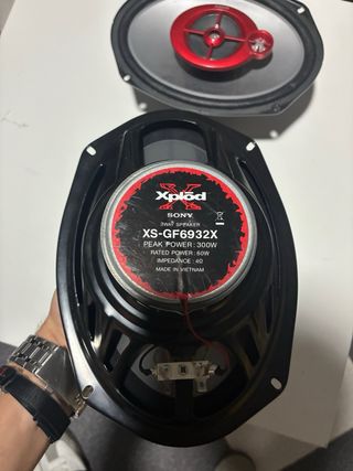 Altavoces Sony 6x9 Rojos y Negros