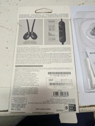 Auricolari Sony WI-C310 Bluetooth Wireless