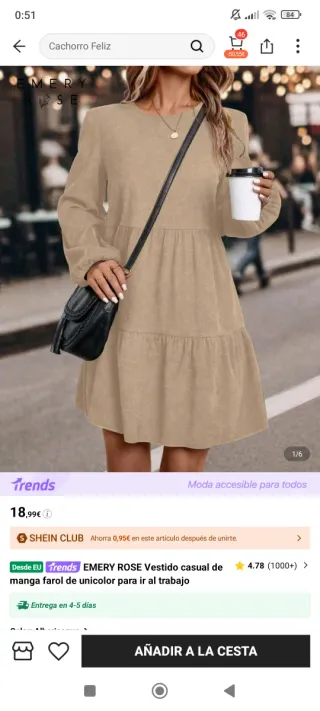 Vestido beige nuevo