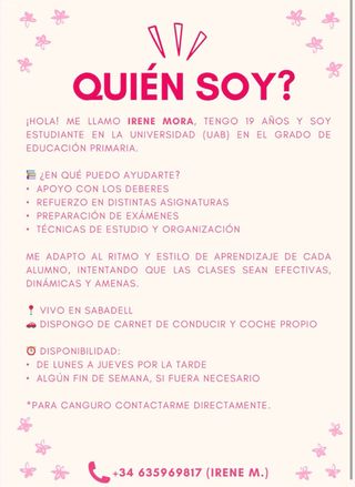 Clases de refuerzo para Primaria y Secundaria