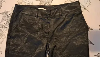 Calças cargo cetim preto