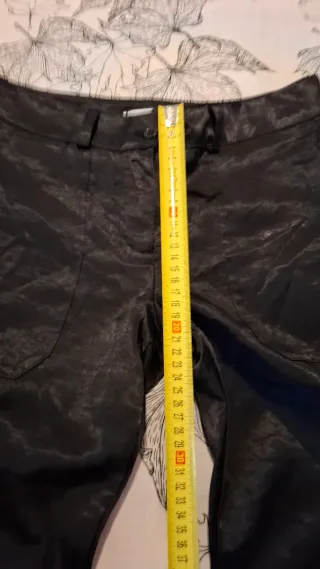 Calças cargo cetim preto