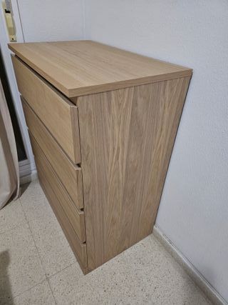 Cómoda 4 cajones madera 80x100cm