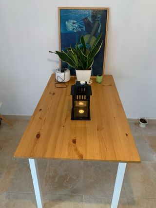 Comedor IKEA Madera y Blanco