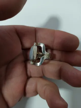 Anillo Plata 950 Dos Caras