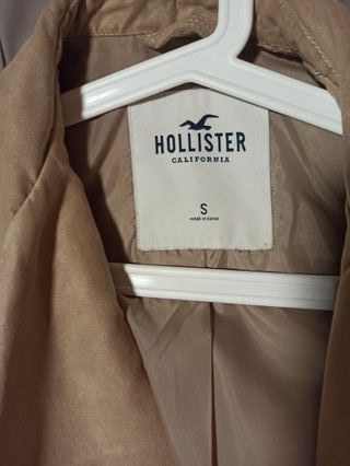 Cazadora ante mujer Hollister beige