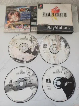 Final Fantasy VIII PS1 Pal 4 Discos