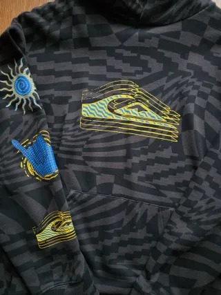 Sudadera Quiksilver Niño Negra talla L o 14 años