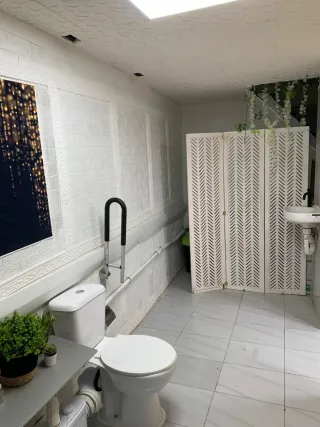 Separador de ambiente blanco