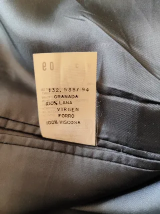 Traje Emilio Tucci Gris Talla 60