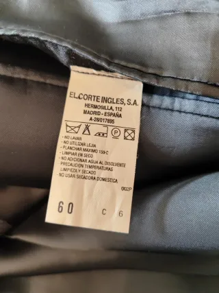 Traje Emilio Tucci Gris Talla 60