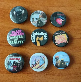 Black Sabbath (chapas e imanes)