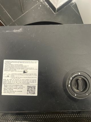 Estufa de gas negra y gris