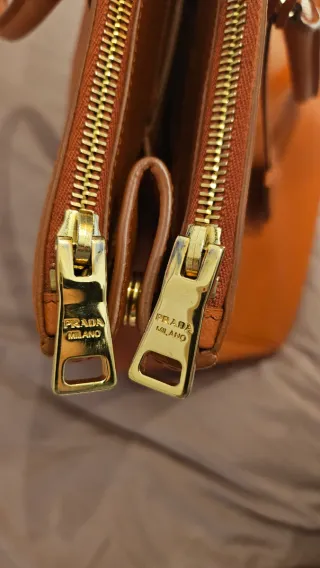 Borsa tote PRADA arancione