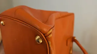 Borsa tote PRADA arancione