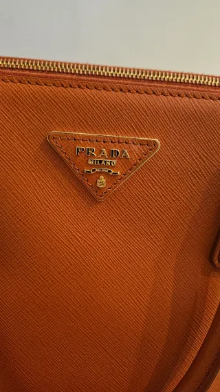 Borsa tote PRADA arancione