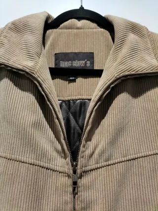 Cazadora hombre pana Beige Talla M