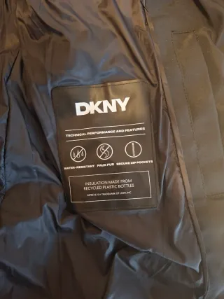 Cazadora DKNY Negra Larga