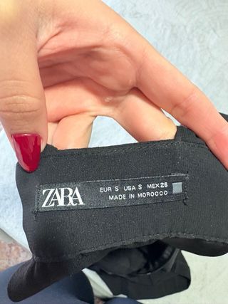 Vestido Zara Negro Talla S
