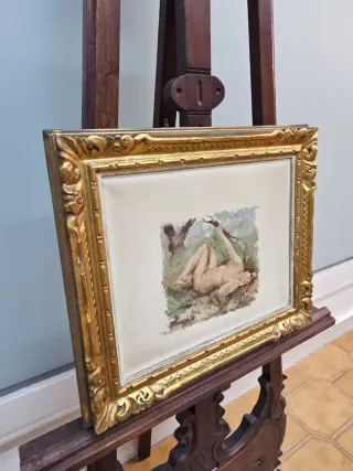 Cuadro al óleo antiguo