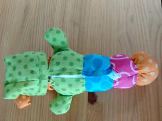 Gusiluz Peluche Verde Lunares Naranja