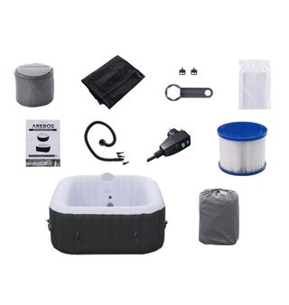 Arebos SPA Hinchable Piscina Hidromasaje