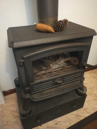 REBAJADA  . HOY DOMINGO. Estufa de leña chimenea