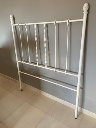 2 Cabeceros forja y barra cortina