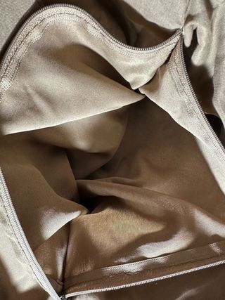 Borsa donna taupe con ciondolo a cuore