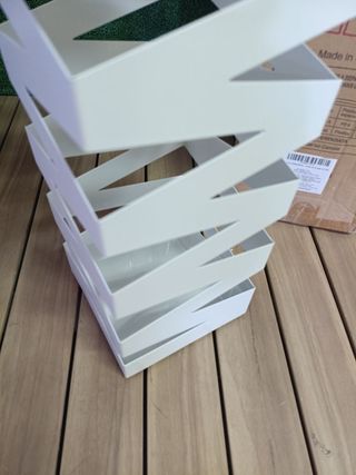 SONGMICS LUC16W Paragüero Soporte Cuadrado Metal