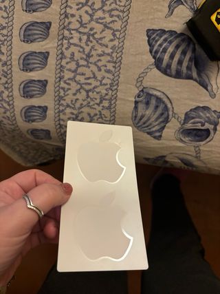 Set Da 2 Sticker Originali Apple NUOVI Bianchi